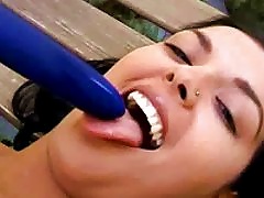 Dildo In The  Of The Busty Young Girl